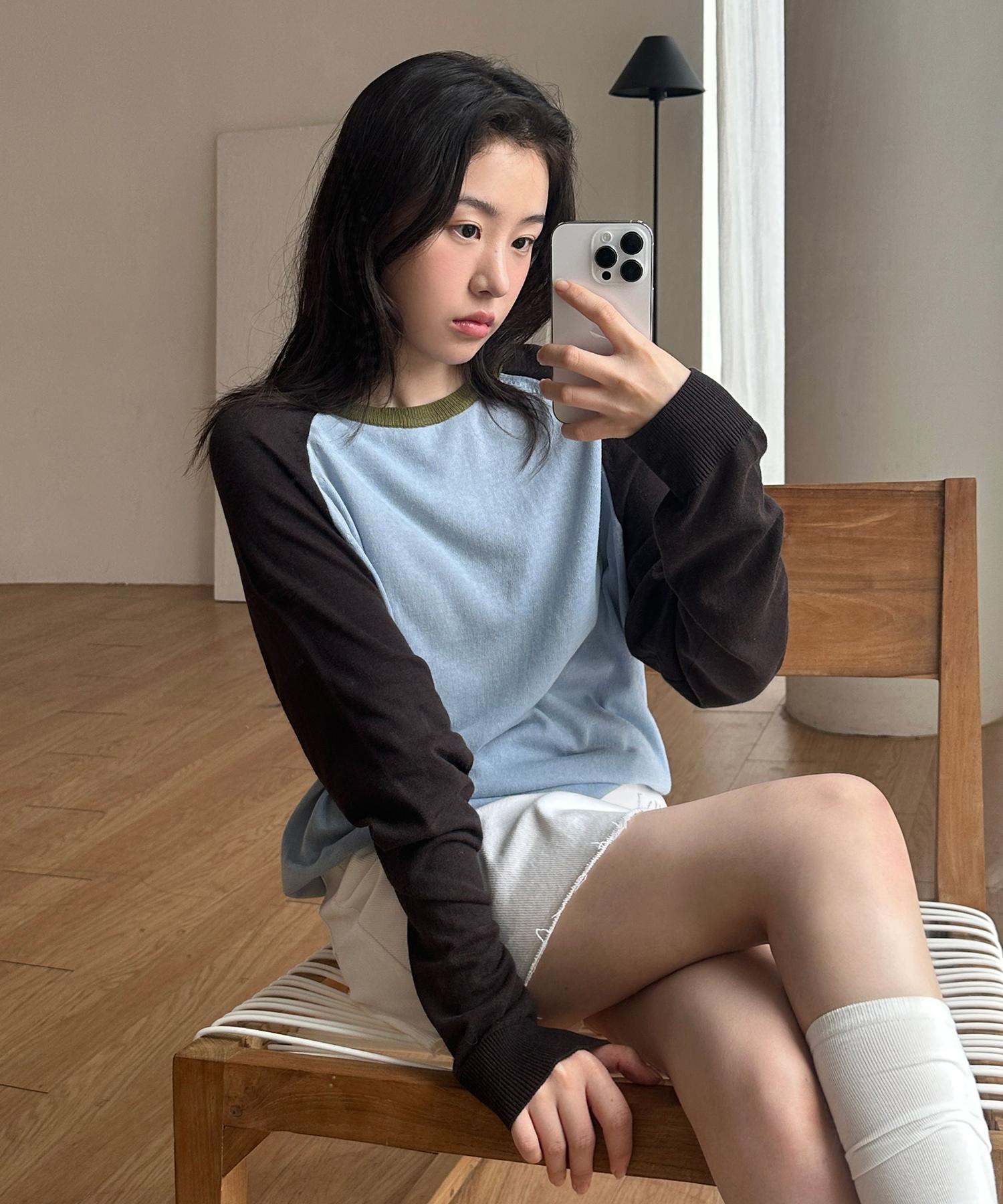 Annies Peter Raglan Knit (Sky Blue) Sky Blue