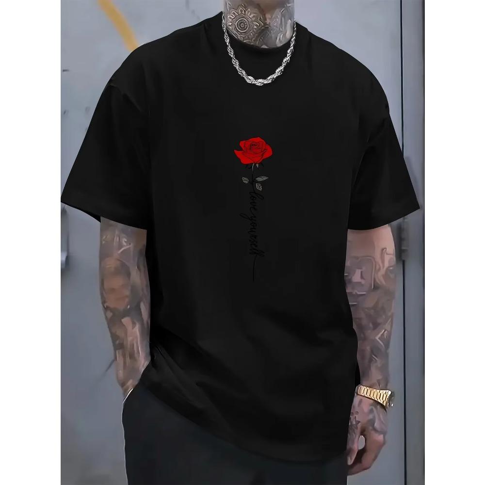 [Summer Print Tee] Casual Summer Short Sleeve Print Tee Shirt - Tees for Men