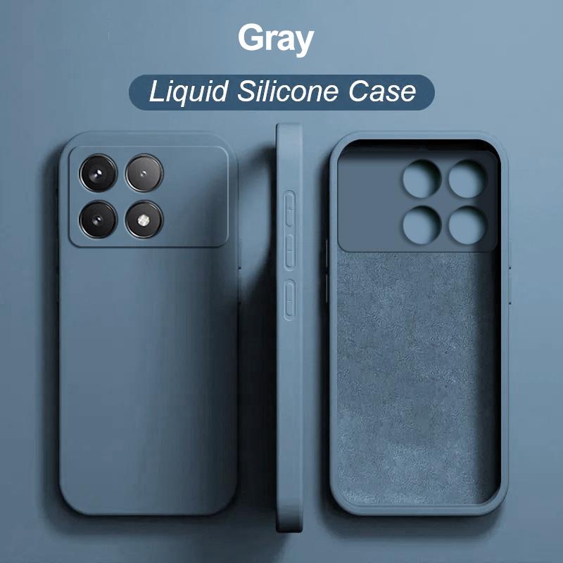 For Poco X6 Pro Deksel Luksus Flytende Silikon Telefondeksler For Xiaomi Poco X6 Pro Poco X 6 Pro Poco X6Pro Pocox6 Pro 5G Deksel