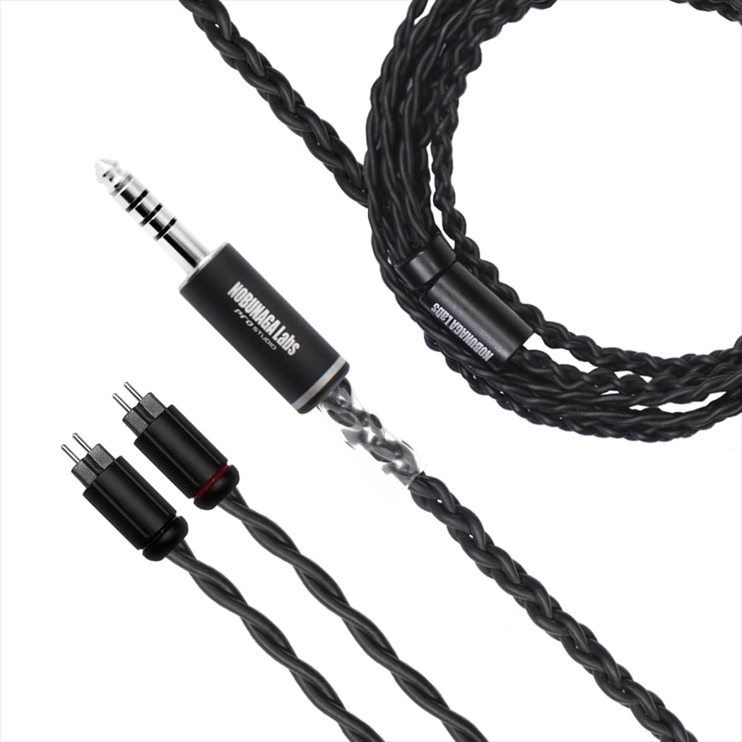 

NOBUNAGA Labs IEM CASSINI-S Re-Cable [4.4mm 5-pole balanced/custom 2-pin silver-plated plug] NLA-CSN-S
