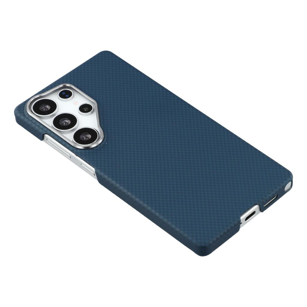 X-LEVEL For Samsung Galaxy S25 Ultra Case Compatible with MagSafe Carbon Nanofiber+Metal Lens Frame Phone Cover
