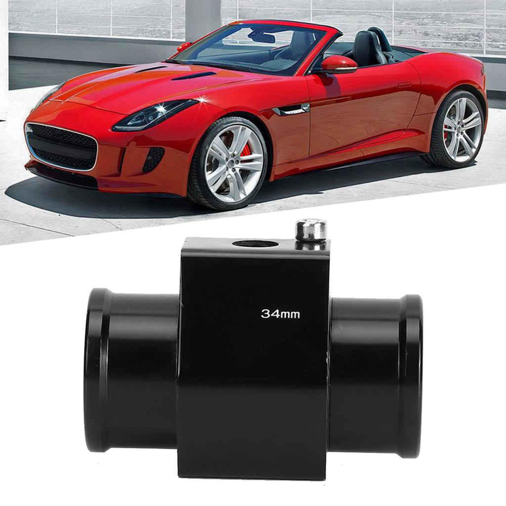 Water Temp Joint Pipe Temperature Gauge Meter Radiator Sensor Hose Adapter 34 mm 1.34in