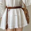 Desert Northwest Ethnic Style Leather Belt: Women's Retro Wide Waist Accessory for Dresses