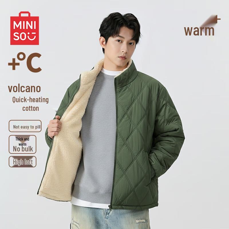 

Miniso Men s Winter Warm Stand Collar Padded Jacket 3XL