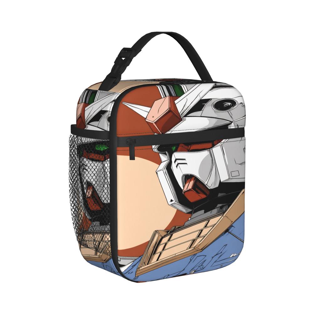Mobile Suit Gundams Insulated Lunch Bag for Men Women Food Container Bags Portable Thermal Cooler Bento Box For Travel