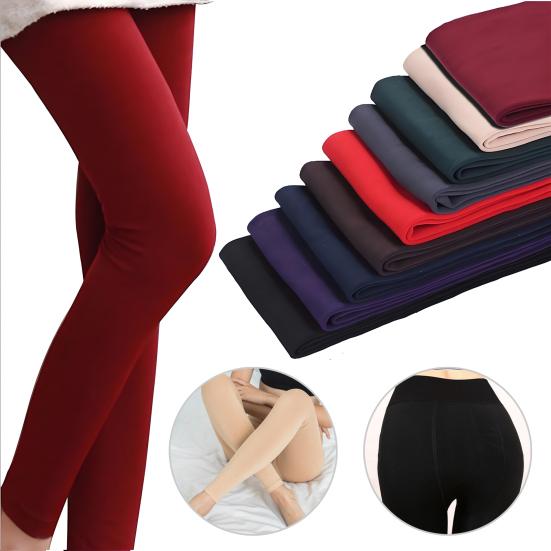 Women Pantyhose Elastic Tight Fit Slim Butt Lifting High Waist Design Leggings Thick Casual Yoga Pants
