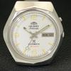 VINTAGE ORIENT AUTOMATIC 48741 JAPAN MENS WHITE COLOR DIAL WATCH a500732-5 R154-a500732