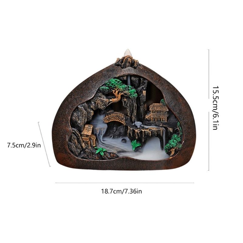 Backflow Incenses Burners Indoor Smokes Waterfall Incenses Holders Creative Incenses Burners Aromatherapys Ornament