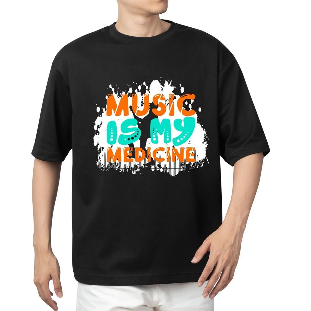 

Music Is My Medicine T-shirt Men s Women s Tops Tees | Inspirational Melodic Tee for Music Lovers M