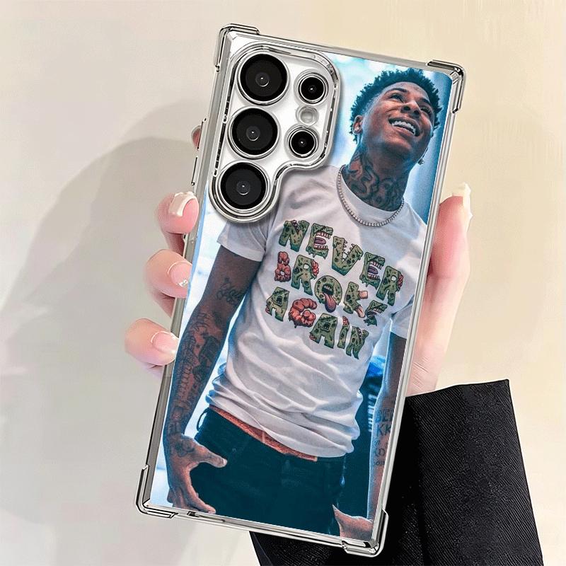 Rapper YoungBoy Plating Phone Case For Samsung Galaxy S24 S25 FE S26 Edge S23 Ultra S22 S21 Plus S20 Anti-Fall Airabag Cover