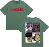 Gorillaz Band Face Arts Graphic Tshirts Unisex Women Clothing Retro Cartoon Short Sleeve T Shirts Fashion Casual Oversized Tshirt