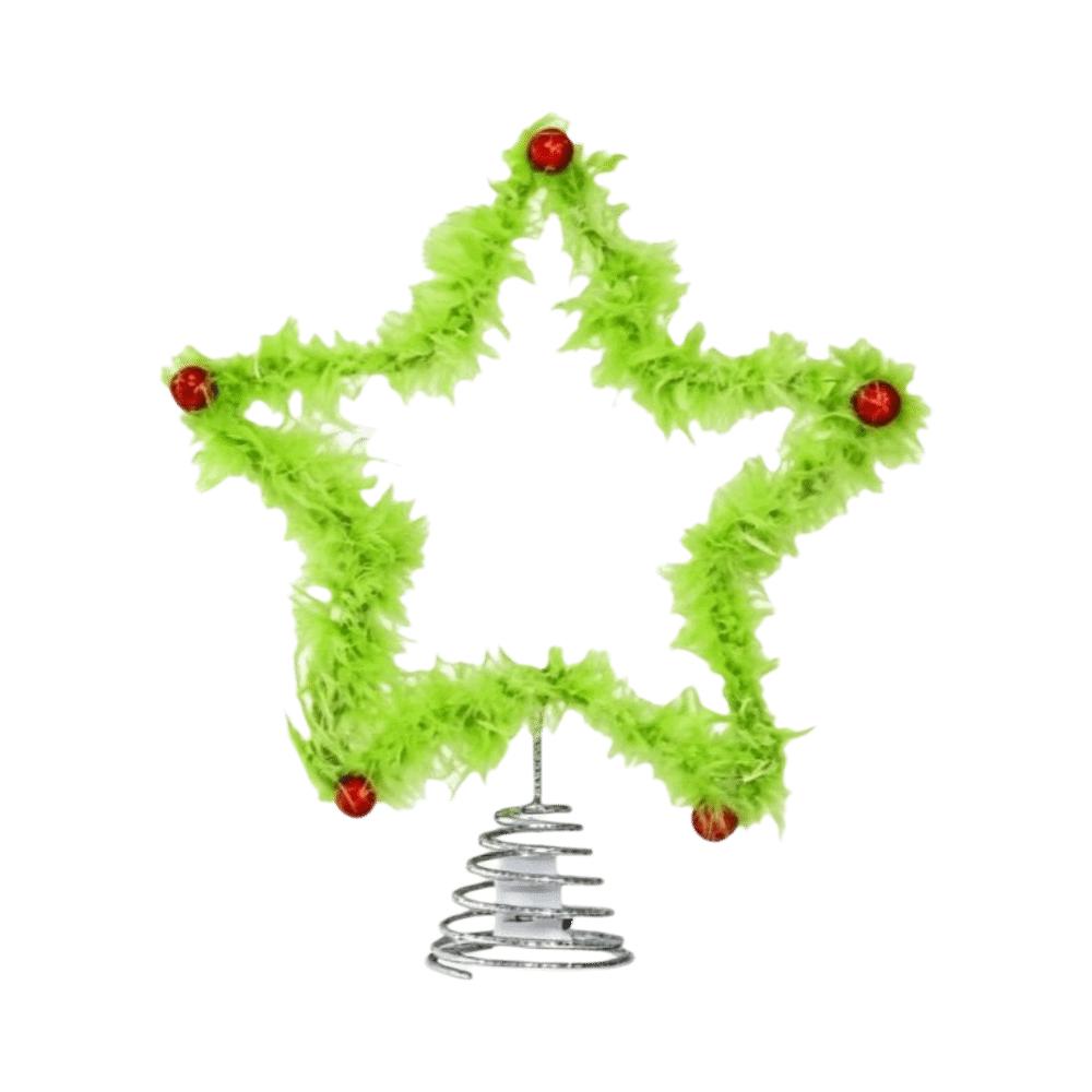 Creative Design Plush Star Decoration Furry Christmas Tree Decorations Home Decor