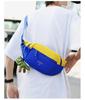 Japanese Niche Color-Block Chest Bag: Unisex Lightweight Crossbody & Waist Phone Bag for Casual Sports
