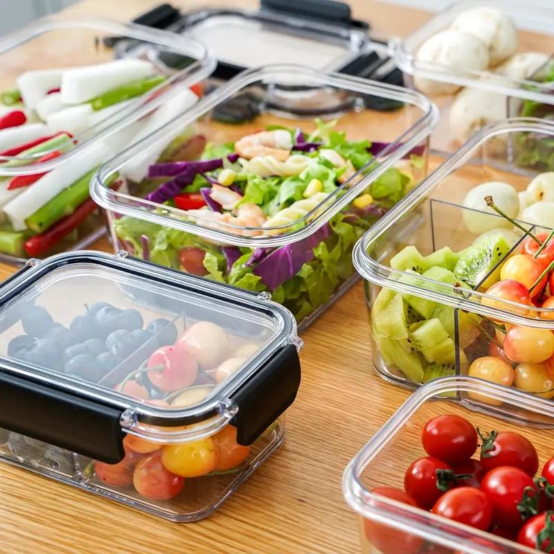 1 Piece Food Grade Storage Box with Lid Freezer Seal Box, Nut and Fruit Food Jar for Kitchen Storage Accessories