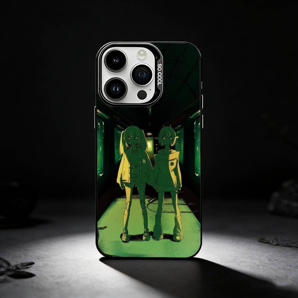 M-Milky S-Subway Anime Phone Case For iPhone 17,16,15,14,13,12,11 Plus,Pro Max,XS,Colored silver phone case