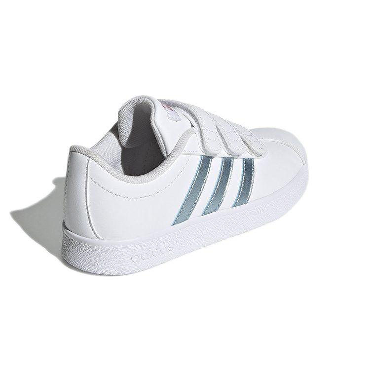 Adidas VL Court 2.0 J 'White Vision Metallic' GW2341
