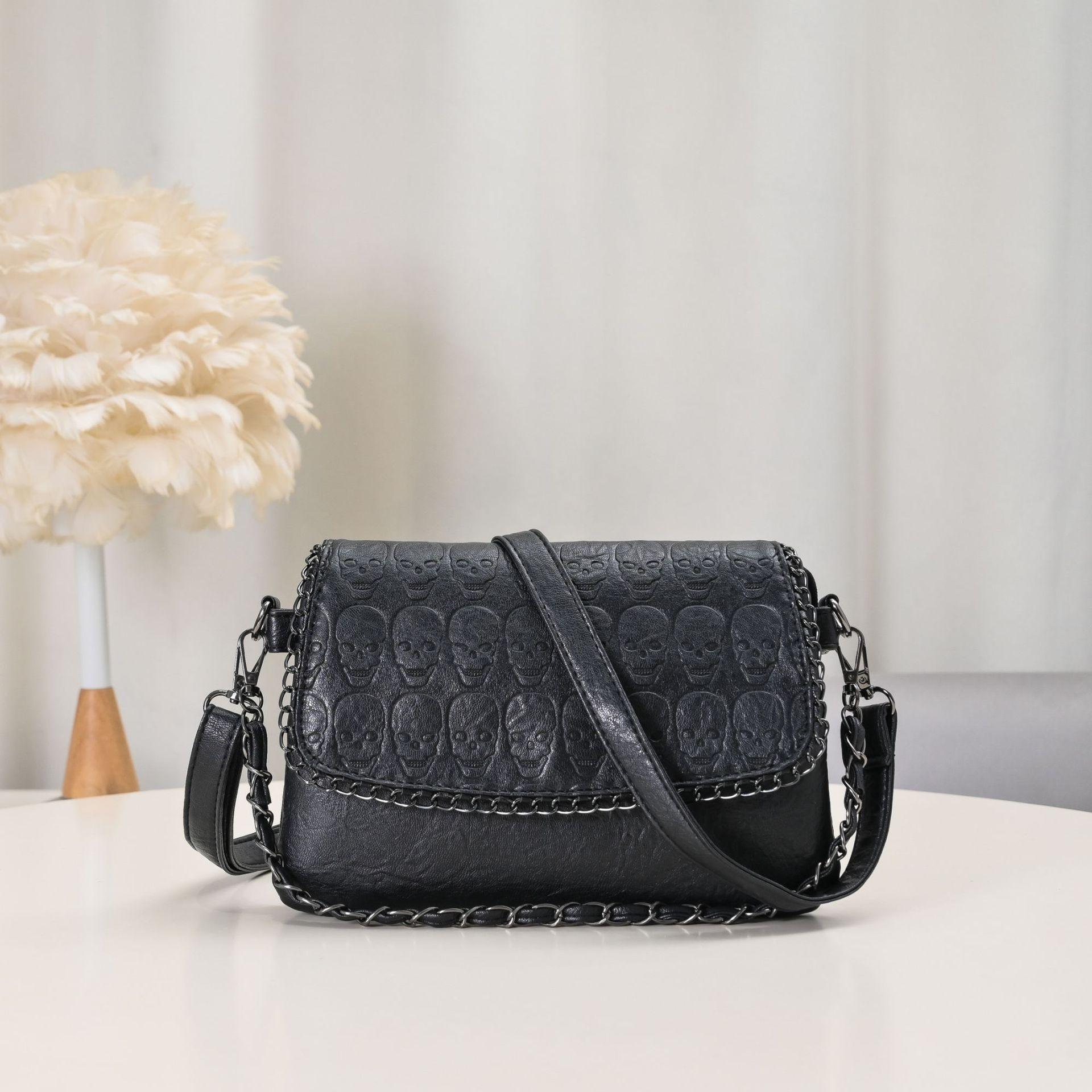 Vintage Chain New Women s Bag Versatile Wide Shoulder Strap Casual Personality Small Square Bag Women s Bag Single Shoulder Diagonal Cross Bag