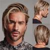 Men's Retro Style High-temperature Silk Wig