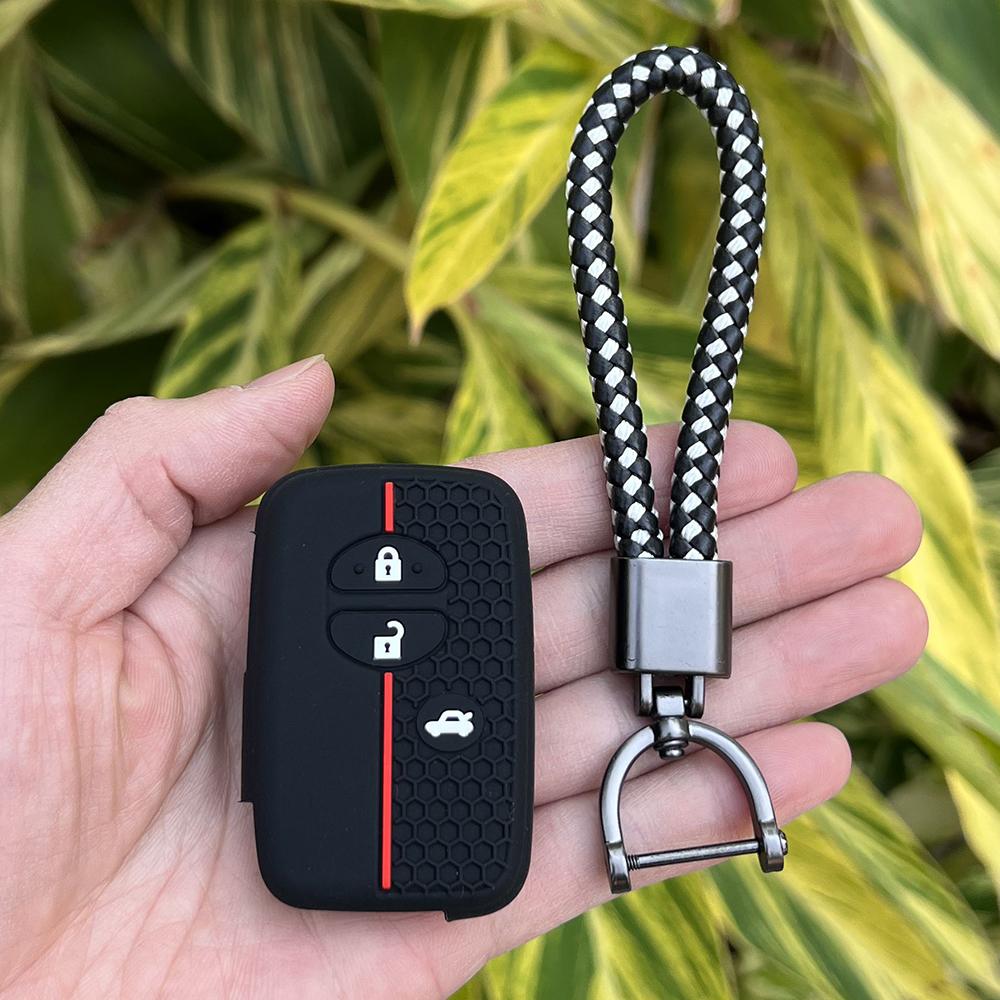 Silicone Car Fob Key Case Holder Cover Shell for Toyota Camry Prius Land Cruiser Prado 150 Crown for Subaru Foreste XV Remote