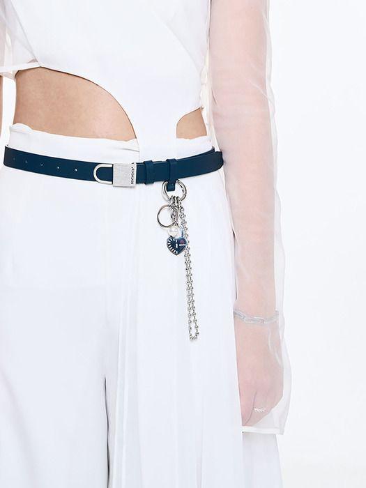 SENTIMENTS NO.576 [silver] HEART LOCK BALL CHAin LAYERED KEY RinG