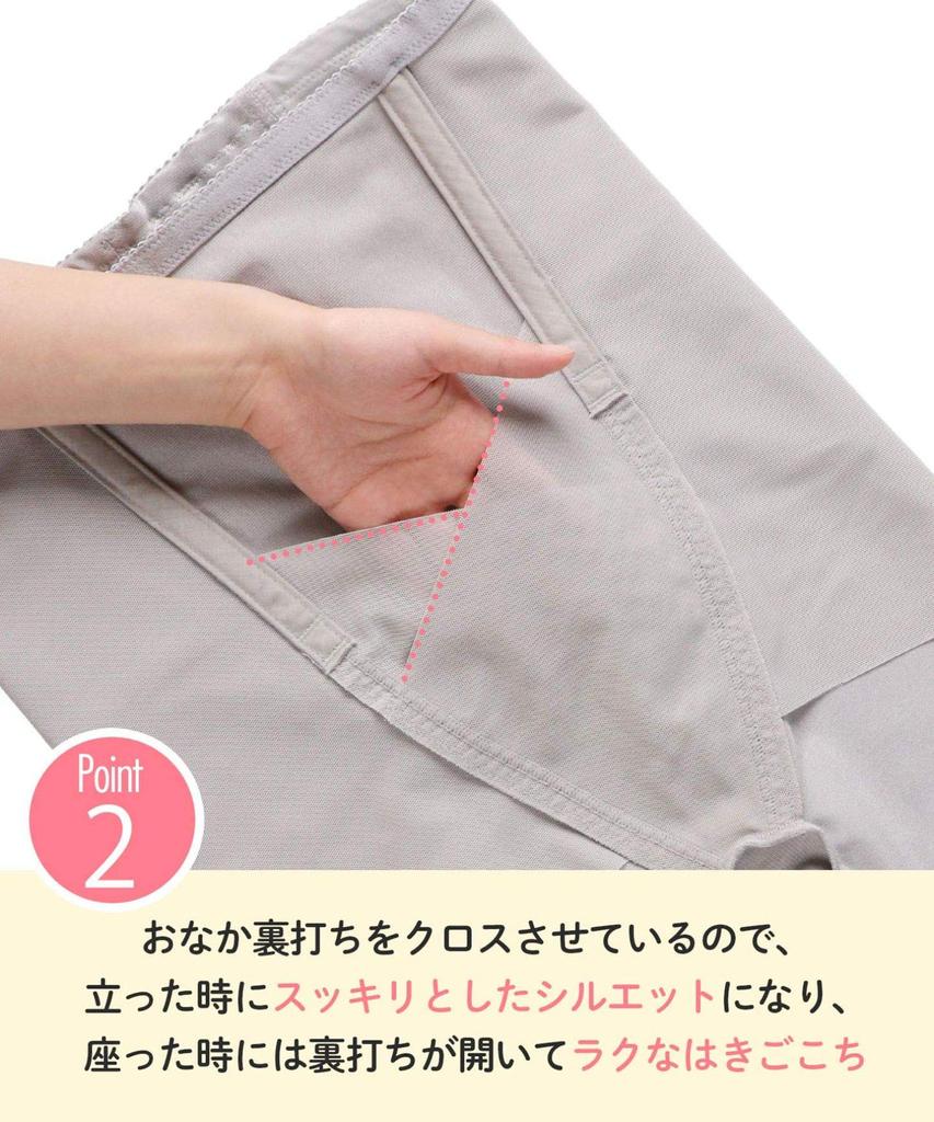 Postpartale Hüftgürtel-Beckenstütze, lang, hohe Taille, MHR255 M [Wing Maternity/Wacoal] [Bauch-/Taillen-/Hüftform] (Wacoal) Damen GY/Grau