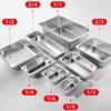 Thickened 1/9 1/6 1/4 1/3 1/2 Food Pan with Lid Rectangular Tray Basin GN Pan  Chafing Buffet