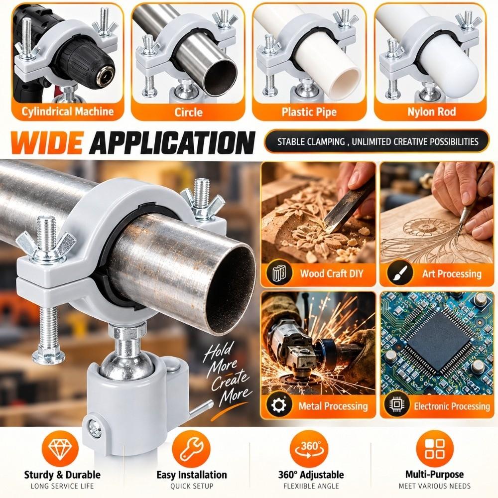 3pcs Drill Rack Support Electric Drill Stand 360 Degree Rotation Electric Drill Bracket  For Grinder