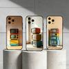 R-RetroVintage Phone Case For iPhone 17,16,15,14,13,12,11 Plus,Pro Max,SE4Soft Silicone Black Cover