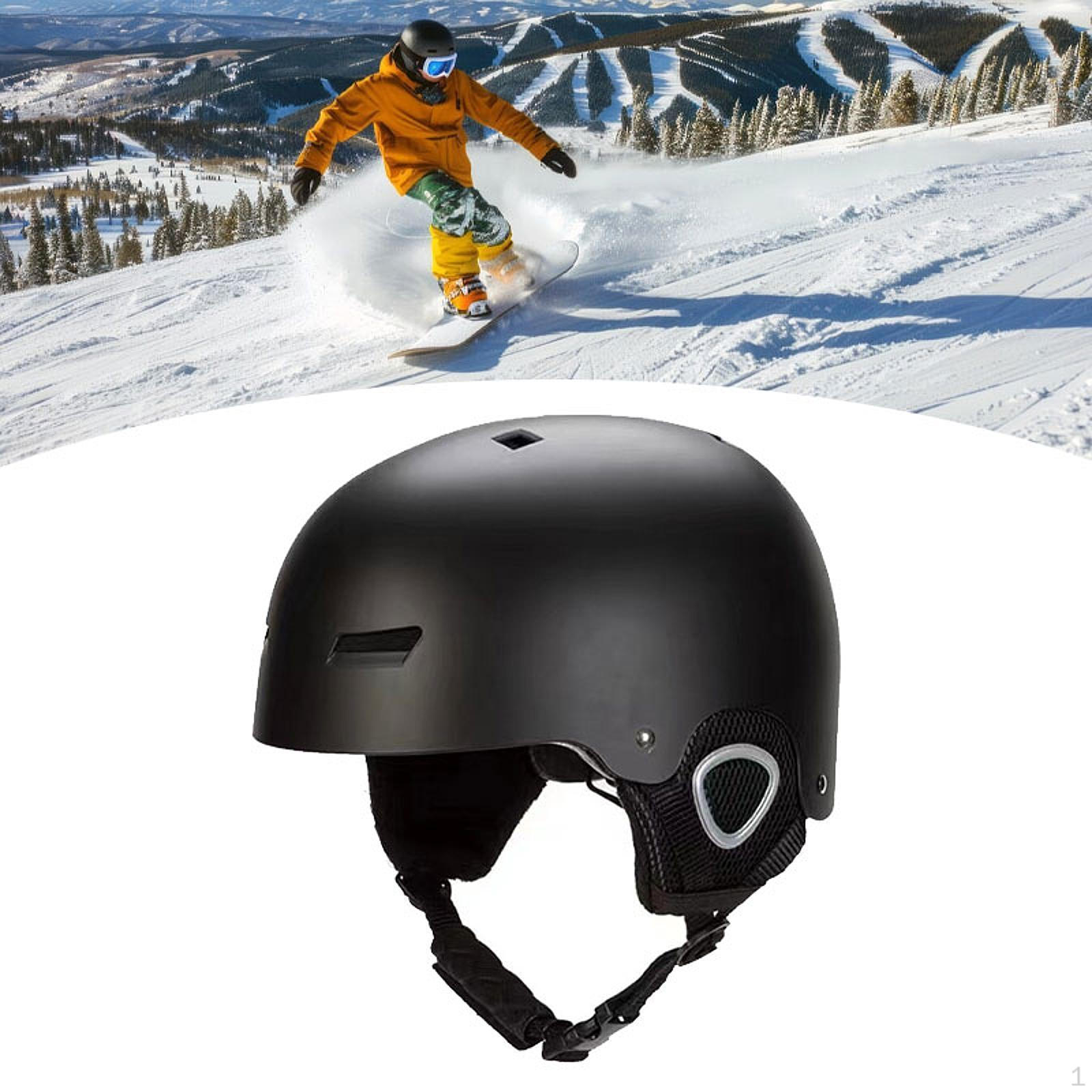 

Лижний шолом, скейтборд, знімна підкладка, спортивний сніг для зимового скеля Black M