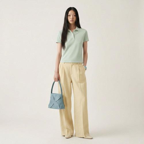 Suin 4-Leaf Tote Bag - Powder Blue