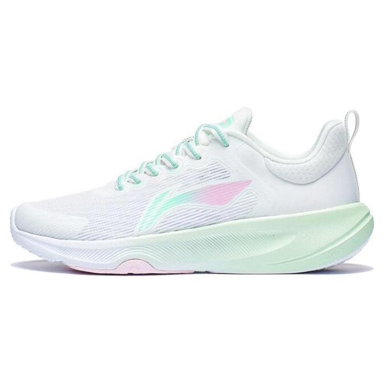 (WMNS) Li-Ning Badminton Sport Shoes White Green Women s AFVT012-3 EU 36⅓