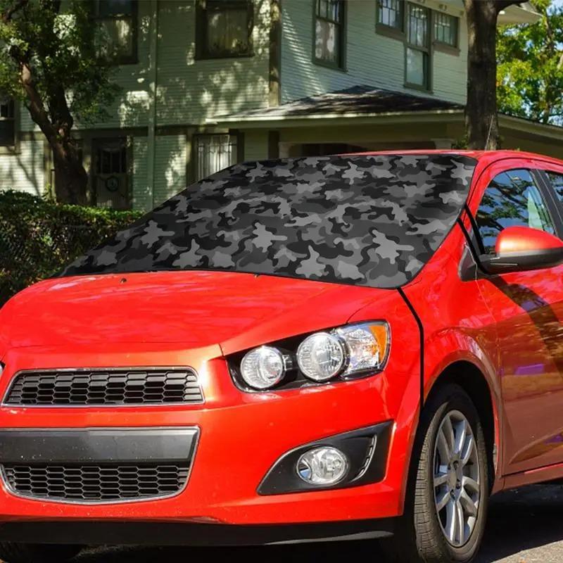 Car Windscreen Sun Shade - Front Window Snow Ice Covers, Sun Protection, Camouflage, Car Windshield Ice Shield, Snow Cover