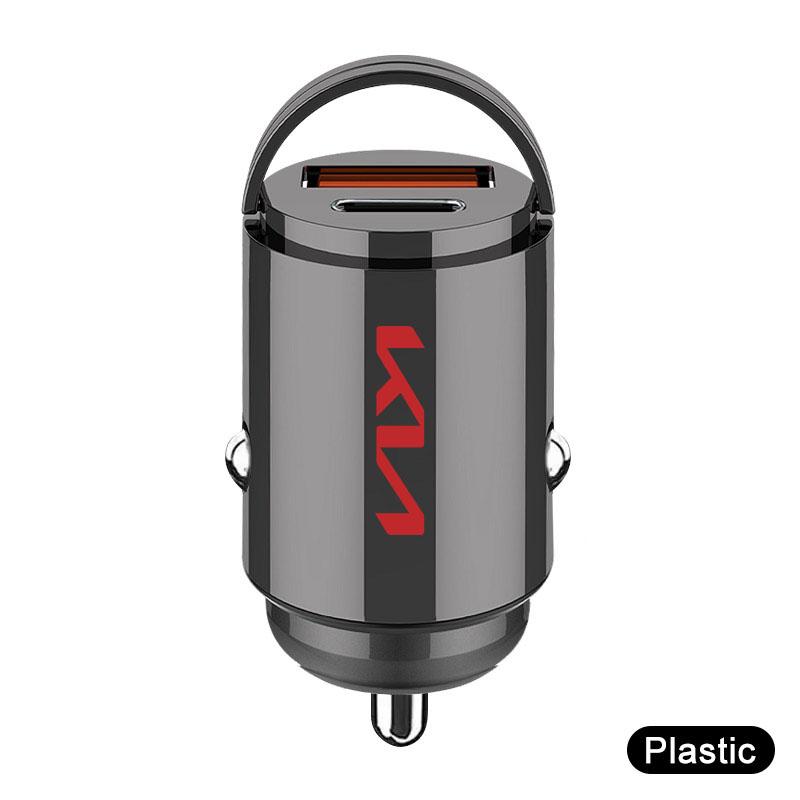 

1Pcs Car Charger USB Type-C Fast Charging Adapter Car Accessories For KIA Ceed Rio Sportage R K3 K4 K5 K6 K7 K8 Ceed Sorento Cerato Optima KN