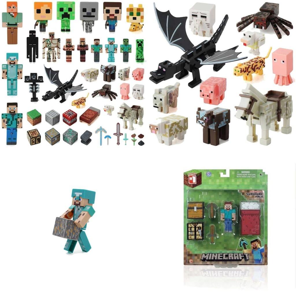 Minecraft Puslespils Actionfigurer Samling Høj Kvalitet Boligdekoration Og Gave Til Spillere