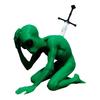 3D Printed Alien Figurine Toy Realistic Articulated Alien Model Stress-relief Fidget Figurine Dynamic Pose Alien Model