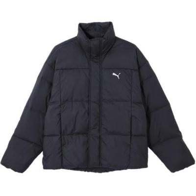Klasikler Rahat Kaz Tüyü Mont Warmcell Konforlu Yumuşak Bol Kesim Ceket Unisex Ceket Kömür Siyahı 631636-13