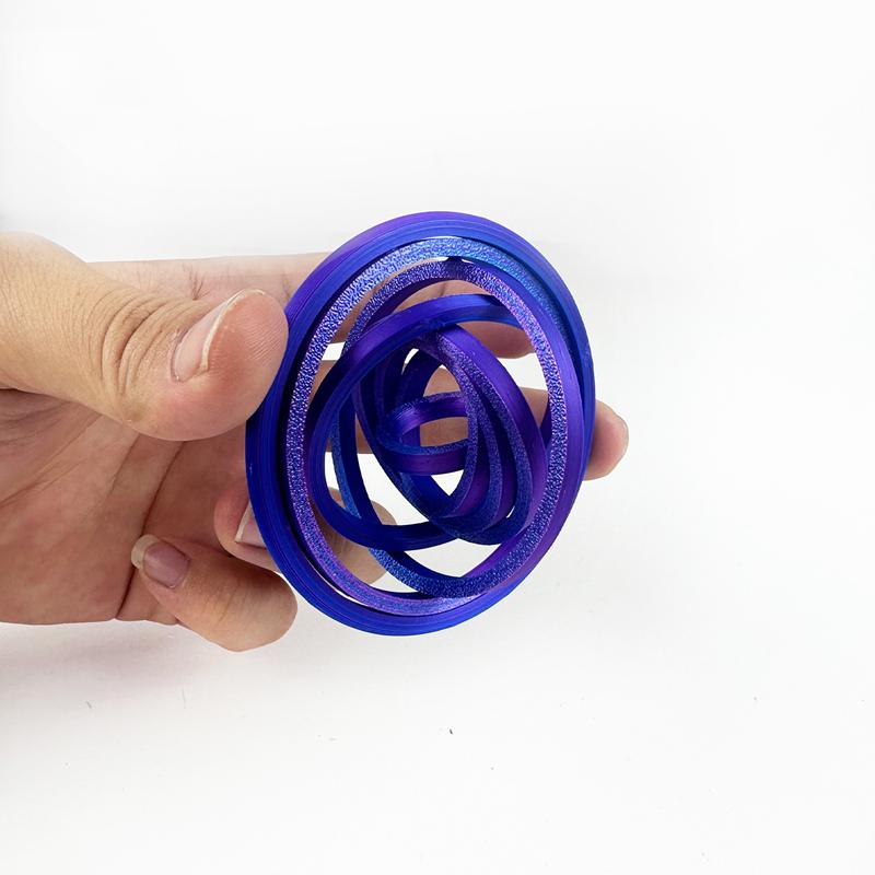 3D Printed Round Rotating Toy AntiAnxiety Portable Fractal Fidget Disc Creativity Relaxation Spirals Sensory Toy Party Games