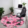 1 Stück Teppich mit Herzmuster für das Büro, rutschfest, weich und langlebig, perfekter Büroteppich yy260128090