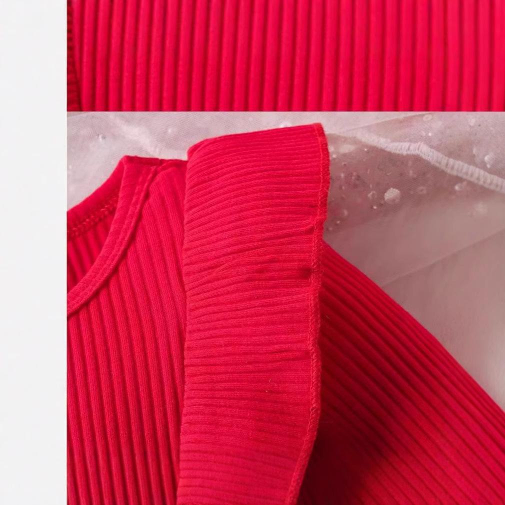 Baby Girl's Bowknot Dress Bodysuit with Hairband (Spring/Autumn)