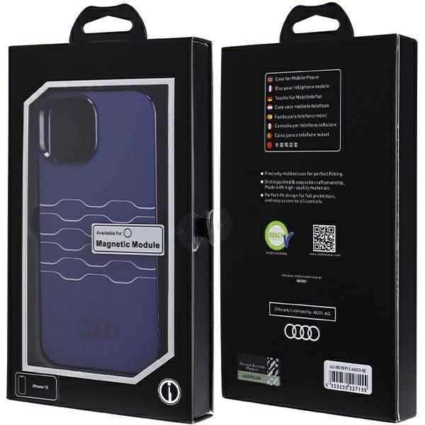 Audi Iml Magsafe Case Iphone 15 / 14 / 13 6.1 Niebieski/Navy Blue Hardcase Au-Imlmip15-A6/D3-Be