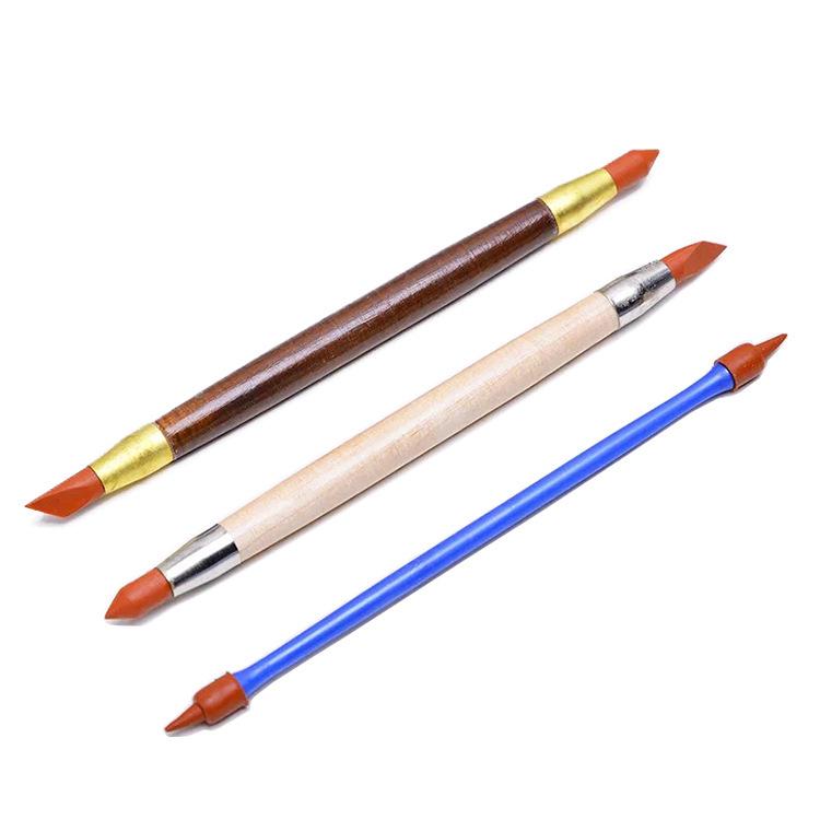 3-Piece Double-Ended Silicone Pen Set for Pottery and Sculpture Clay Erasing
