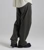 Beoteunseoul Stitch Line Curved Cotton Pants (Charcoal)