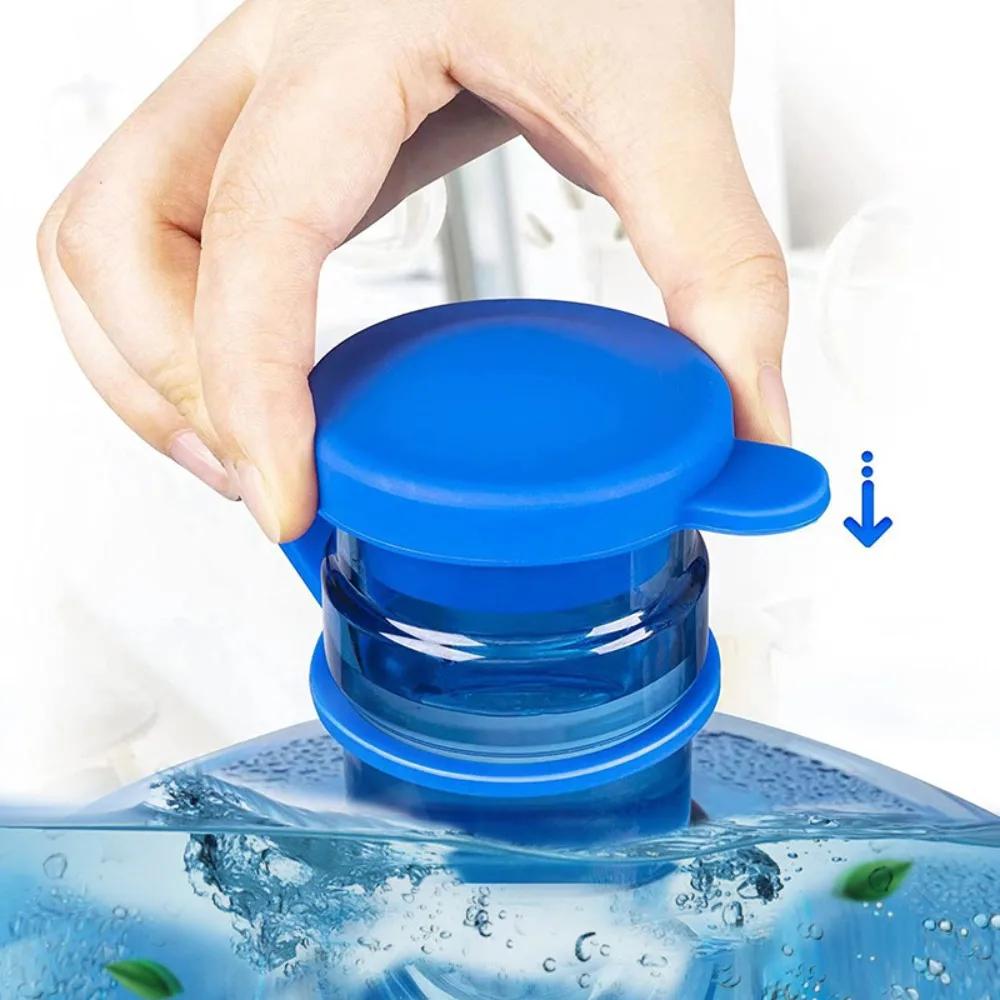 Water Jugs Cap Non-Spill Bottle Caps with Inner Plug Durable Thick Reusable Silicone Water Bottle Cover Drinking Bucket Reusable