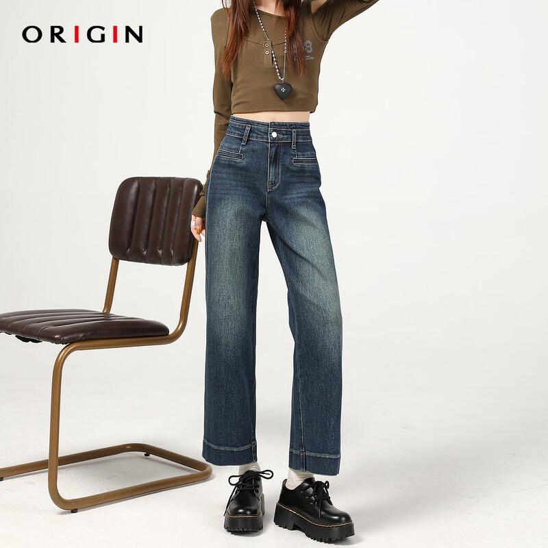 ORIGIN Women s High-Waist Straight-Leg Cropped Jeans M