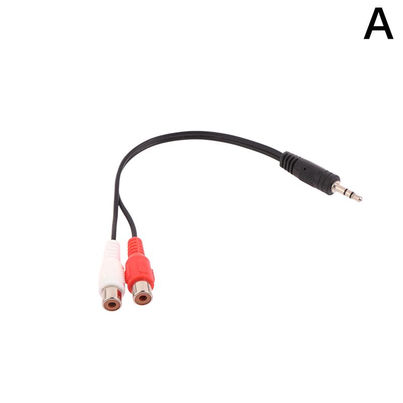 Universal Rca Cable 3.5Mm Jack Stereo Audio Cable To 2Rca Socket Female To Male To Headphone 3.5Mm Adapter For Dvd Amplifier