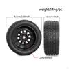4 Pieces RC Car Wheels and Tires Easy to Install Spare Parts Modification for 1/14 Crawler