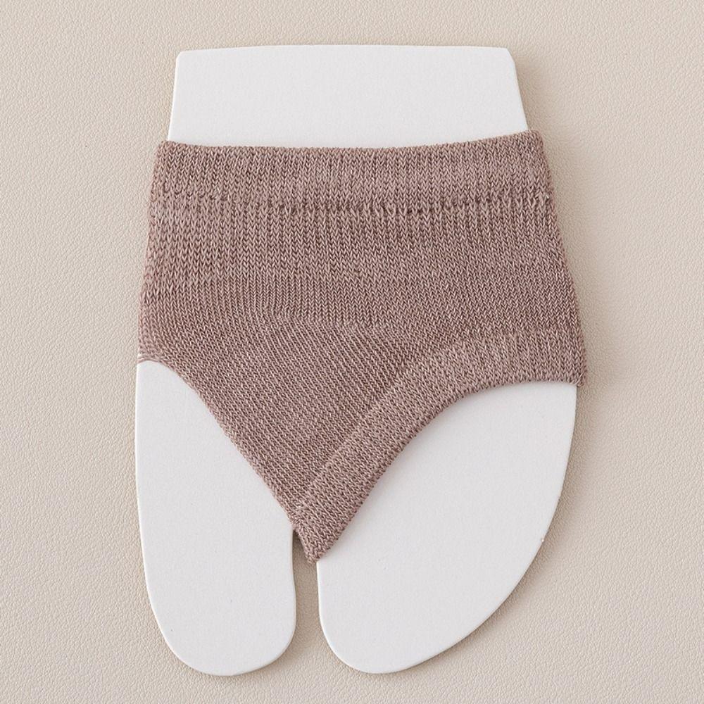 Solid Color High Heels Forefoot Pad Socks Cotton Flip-flop Toe Socks New Boat Socks