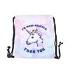 3D-gedruckter Einhorn-Kordelzugrucksack
