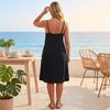 Sleeveless Casual Loose Fit Dress with Adjustable Spaghetti Straps Soft Lightweight Fabric Flowy Design for Women