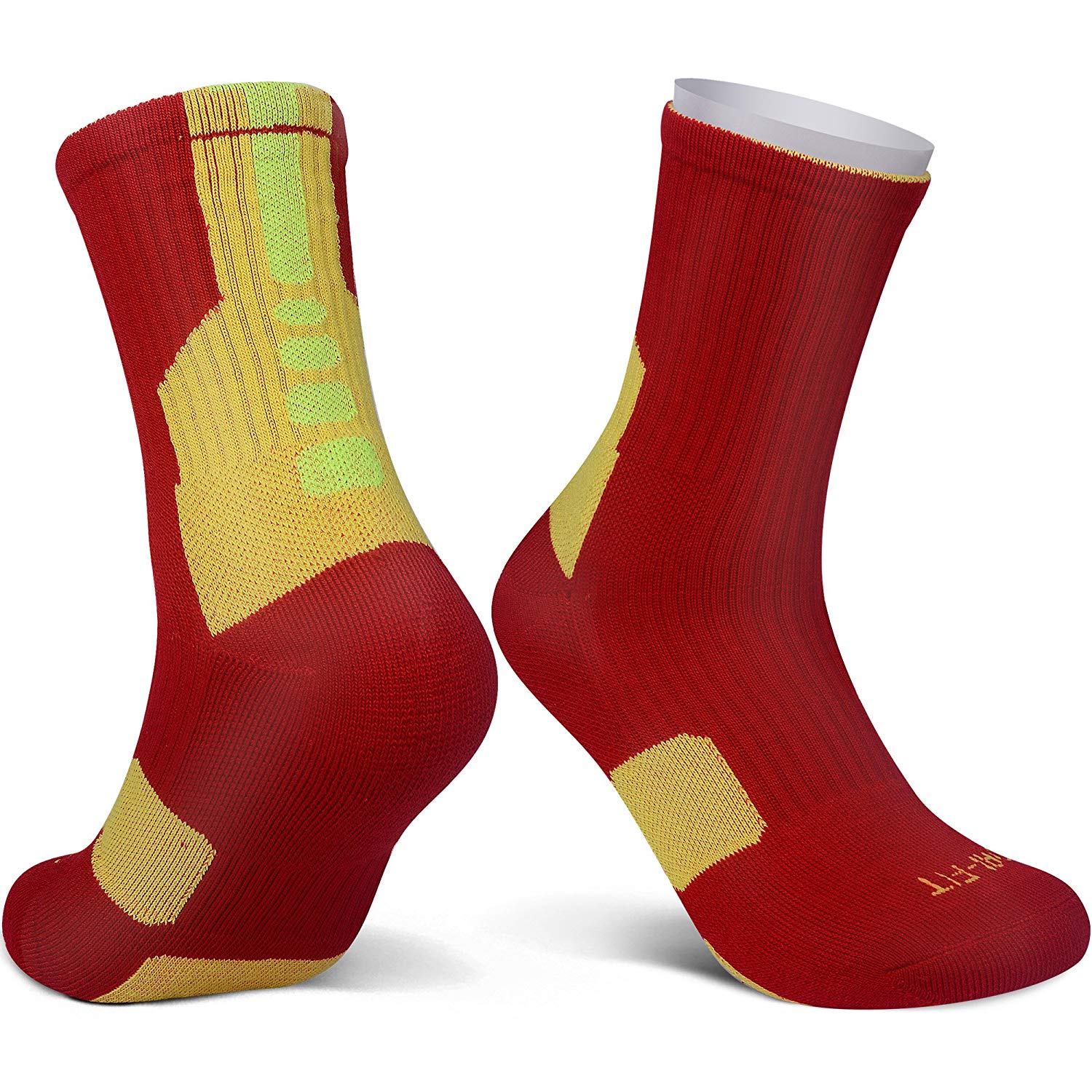 Спортивные баскетбольные носки Дышащие Мужские и Женские Атлетические носки до середины икры С амортизацией Для ходьбы Бега Длинные компрессионные носки US 6-11.5  EU 39-46